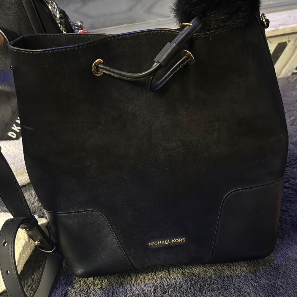 Michael Kors Black Shoulder Bag with Chain Strap